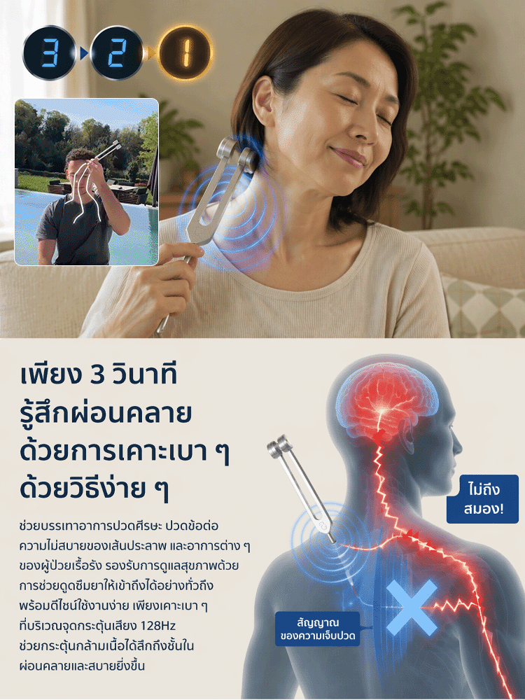 คลายความตึงเครียดใน 3 วินาที ผ่อนคลายกล้ามเนื้อและจิตใจ