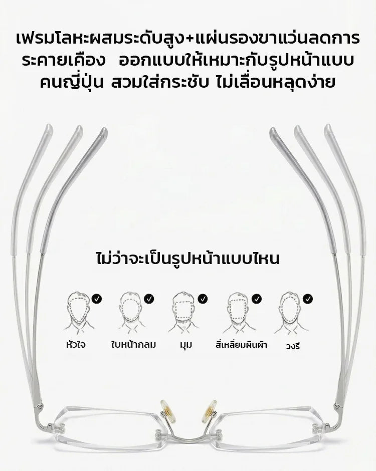 【นักออกแบบร่วมสร้างสรรค์】แว่นสายตายาวอัจฉริยะปรับโฟกัสเปลี่ยนสี
