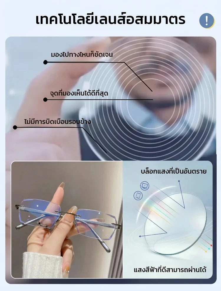 【นักออกแบบร่วมสร้างสรรค์】แว่นสายตายาวอัจฉริยะปรับโฟกัสเปลี่ยนสี